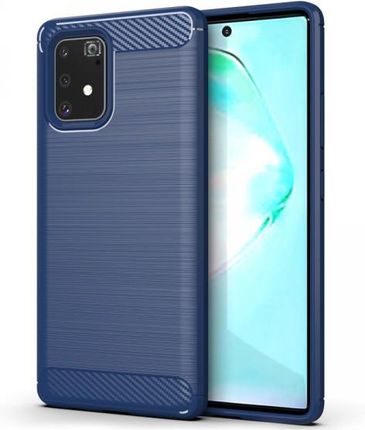 Carbon Case elastyczne etui pokrowiec Samsung Galaxy S10 Lite niebieski (1653693)