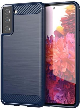 Carbon Case elastyczne etui pokrowiec Samsung Galaxy S21+ 5G (S21 Plus 5G) niebieski (1653700)