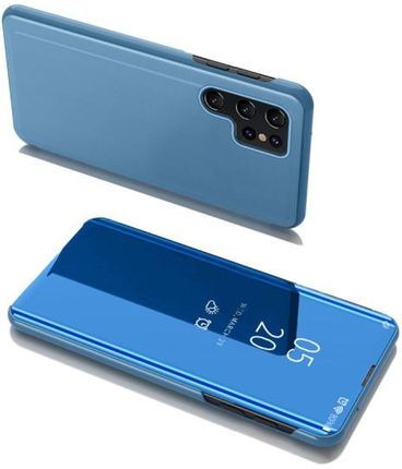 Clear View Case futerał etui z klapką Samsung Galaxy S22 Ultra niebieski (1654444)