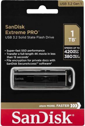Sandisk Cruzer Extreme PRO 1TB USB 3.2 SDCZ880-1T00-G46 (SDCZ8801T00G46)
