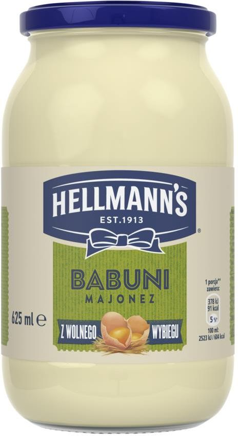 Hellmann'S Majonez Babuni 625ml - zdjęcie 1 Hellmann'S Majonez Babuni 625ml