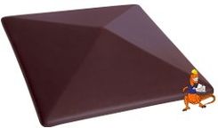 Zdjęcie Klinkier Przysucha Daszek Ogrodzeniowy Klinkierowy Karmazynowa Wyspa (07) 445x445x90 - Wojnicz