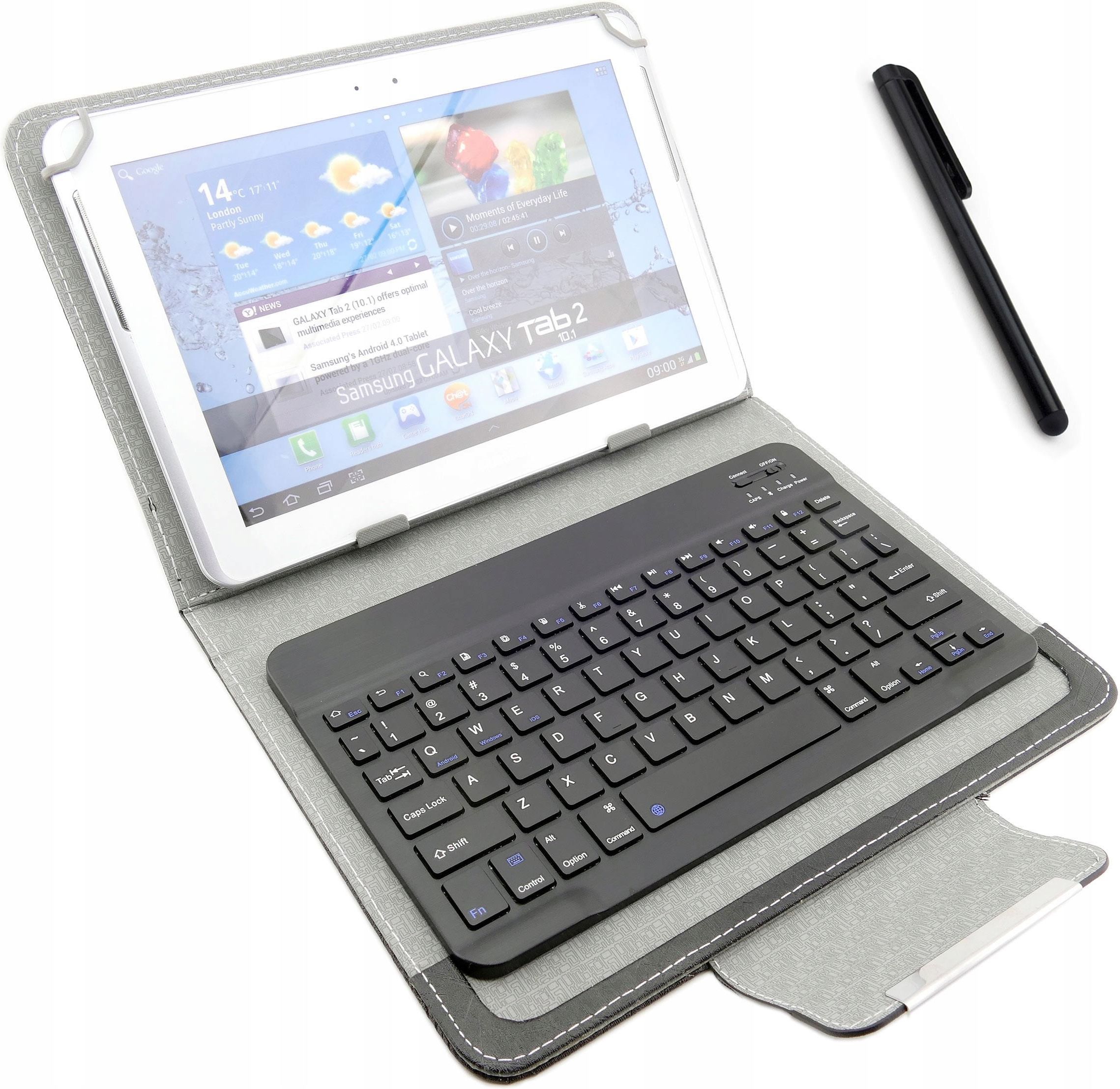Housse Cuir PU Pour Acer Iconia One 10 B3-A40 - Support Pliable Multi-Angles - Protection Tablette 10.1" - Bleu