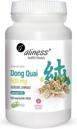 Medicaline Aliness Dong Quai 500 mg (dzięgiel chiński) x 100 kaps vege