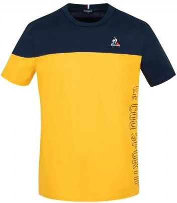 Le Coq Sportif T-Shirt Meski 2210373 Niebiesko-Żółta