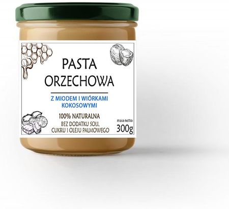 Pasta Orzechowa Z Miodem I Kokosem 300g