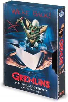 Notes A5 W Linie 120K Gremlins We'Re Back Vhs