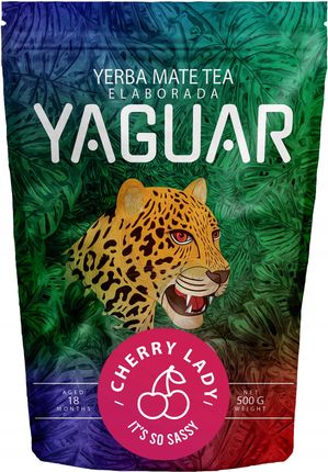 Yaguar Yerba Mate Cherry Lady 0,5kg wiśniowa 500g