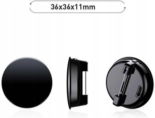 Ukryty Mini Dyktafon podsłuch Przypinka Broszka Klips 16GB JNN Q3 - zdjęcie 3 Ukryty Mini Dyktafon podsłuch Przypinka Broszka Klips 16GB JNN Q3