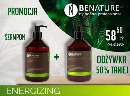 Beetre Benature Nf Energizing Zestaw Szampon I Odżywka 2X500 Ml