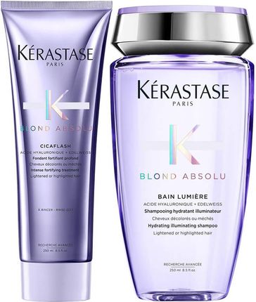 Kerastase Kérastase Blond Absolu Zestaw Prezentowy Do Włosów | Szampon Ultra-Violet 250Ml, Odżywka Cicaflash 250Ml