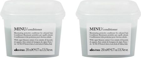 Davines Minu Zestaw Do Włosów: Odżywka Włosów Farbowanych 2X250 ml