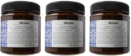 Davines Alchemic Silver | Zestaw: Odżywka Koloryzująca Do Włosów Blond I Siwych 3X250Ml