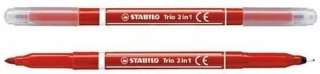 Stabilo Pisak Dwustronny Trio Czerwony 223/40