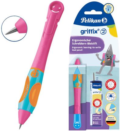 Pelikan Ołówek Griffix 2 Praworęczny 3 Wkłady