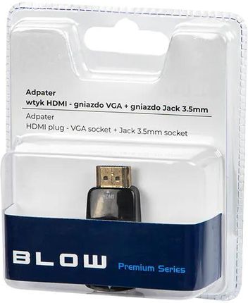 Przej.HDMI wtyk - VGA gniazdo+gn.3,5