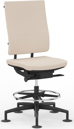 Krzesło obrotowe z podnóżkiem SAIL COUNTER SWIVEL CHAIR UPH [SY] Nowy Styl