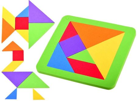 Jokomisiada Puzzle Piankowe Układanka Logiczna Tangram Za3343