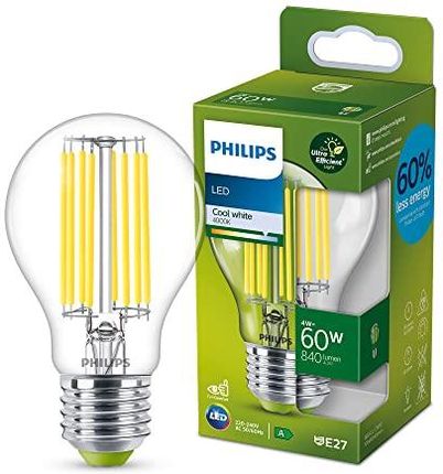 Philips LED Żarówka Ultra energooszczędna 4W (60W) A60 E27 chłodna biel (929003066801)