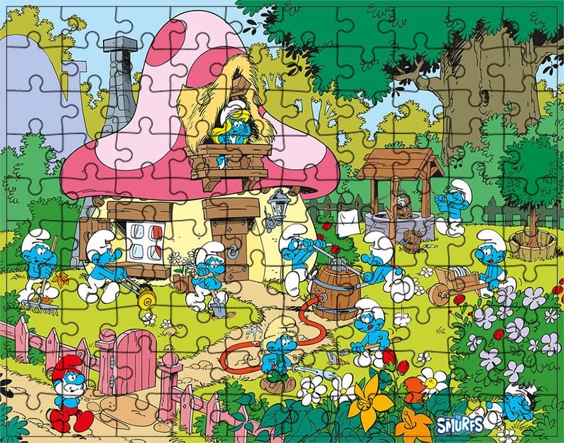 Smerfy Puzzle Puzzlesmerfy Ceny I Opinie Ceneo Pl