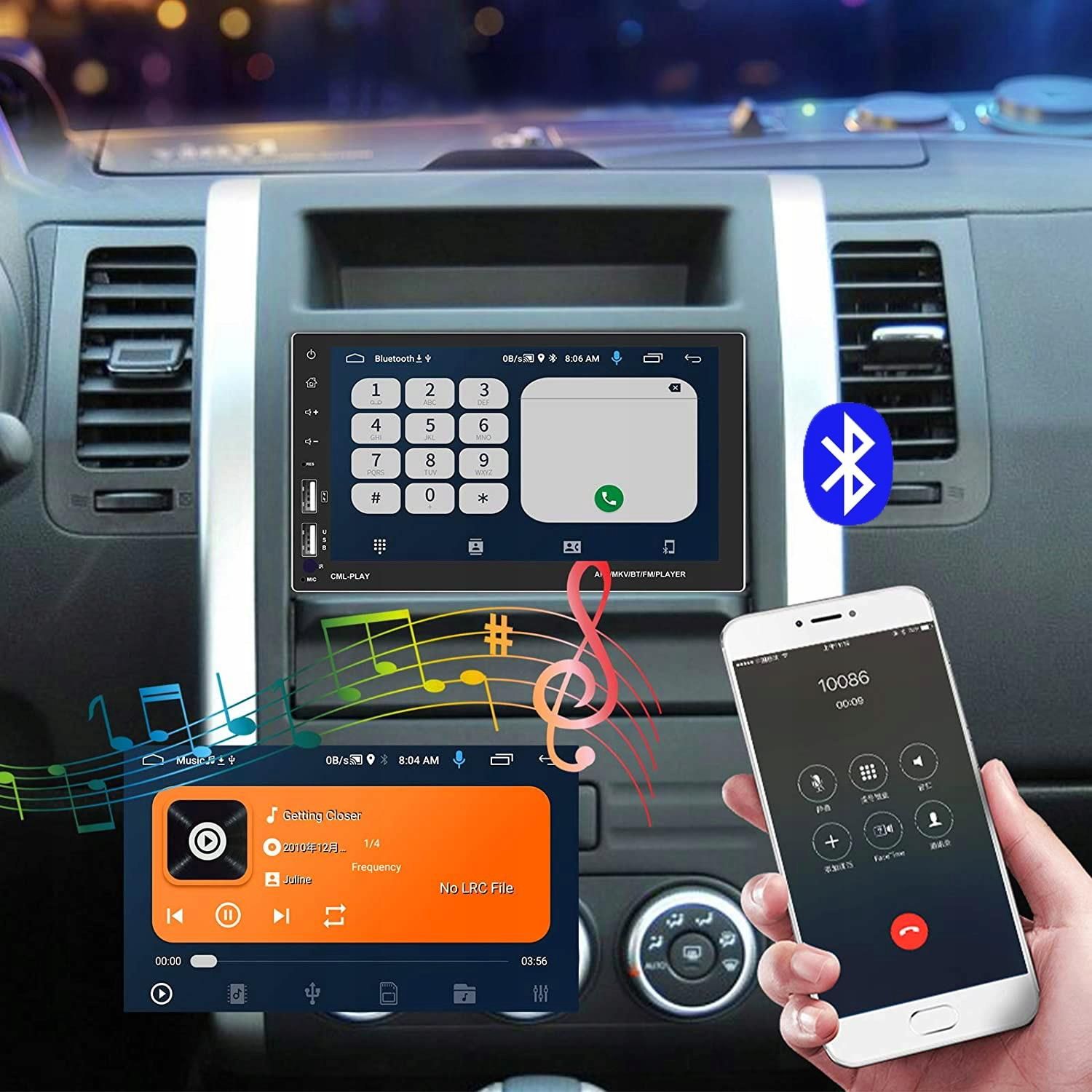 Radio Samochodowe 2 Din Android Usb Gps Bluetooth