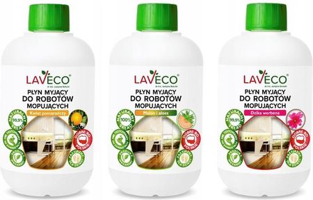 Laveco 3X Płyn Do Robotów Mopujących I Odkurzaczy Myjący