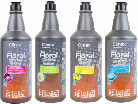 Clinex 4X Zestaw Płyn Do Mycia Podłóg Floral Mix