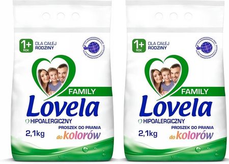Lovela Family Proszek Do Prania Koloru 2X2,1 Kg