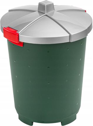 Keeeper Kosz Pojemnik Na Odpady 45L Pokrywa Z Zatrzaskami