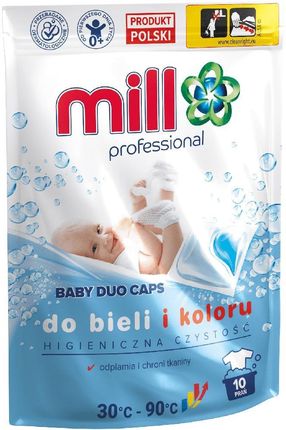 Mill Clean Mill Professional Kapsułki Piorące 10 Sztuk Baby Duo Caps