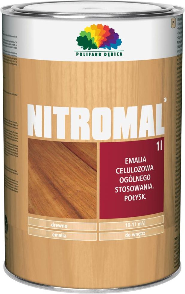 Farba NITROMAL emalia celulozowa ogólnego stosowania biały matowy 9100 ...