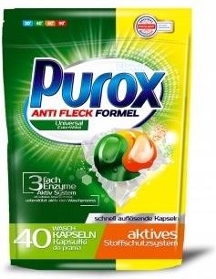 Purox Kapsułki Do Prania Universal Białe Kolor 40S