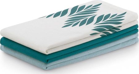 Ameliahome Kit/Ah/Letty/Mix/Leaves/Turquoises/3Pack/50X70
