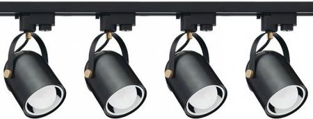 Led Plus 4x Lampa szynowa czarna na żarówkę E27 (LDP0001_DYN)