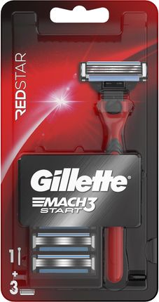 Gillette Match3 Start Redstar Maszynka Do Golenia + Wkłady 1 Szt + 3 Ostrza
