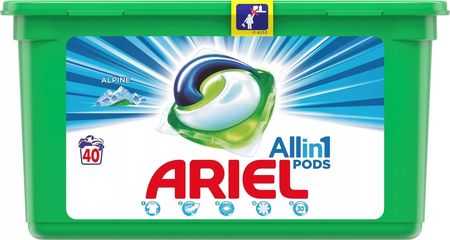 Ariel All In 1 Pods Alpine+ Kapsułki Do Prania Białego 40Szt.