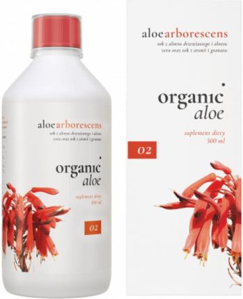 Organic Life Aloe Arborescens 02 Aloes Drzewiasty Z Sokiem Z Aronii I Granatu Organic 500ml Przepis Mnicha