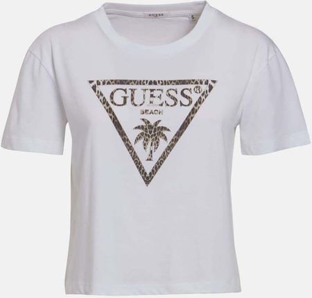 Damska Koszulka GUESS CROP T-SHIRT E2GI03K8HM0-G011