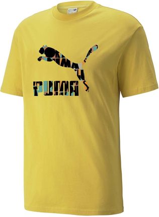 Męska Koszulka PUMA HC GRAPHIC TEE BAMBOO 53363231 – Żółty – S