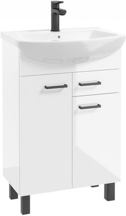 Zestaw łazienkowy szafka+umywalka Defra NAS Novelty biały 207-D-05009+1560
