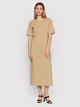 Birgitte Herskind Sukienka codzienna Jannet 4406530 Beżowy Regular Fit
