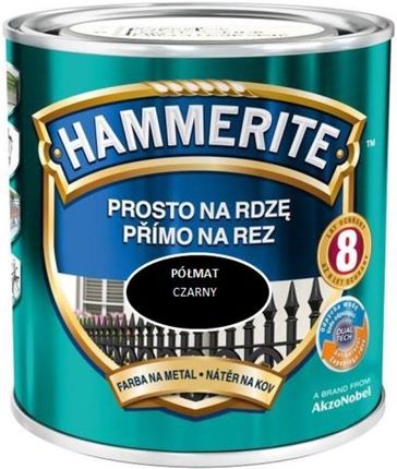 Hammerite Prosto na Rdzę Półmat Czarny 250Ml