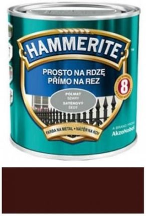 Hammerite Prosto na Rdzę Półmat Ciemnobrązowy 2,5L