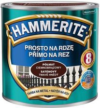 Zdjęcie Hammerite Prosto na Rdzę Półmat Ciemnobrązowy 250Ml - Warka