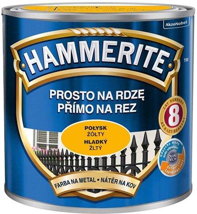 Hammerite Prosto na Rdzę Połysk Żółty 0,25L