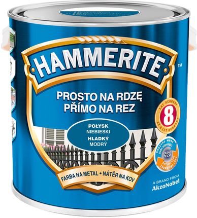 Hammerite Prosto na Rdzę Połysk Niebieski 2,5L