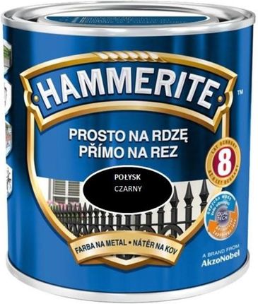 Hammerite Prosto na Rdzę Połysk Czarny 250Ml