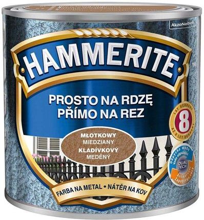 Hammerite Prosto na Rdzę Młotkowy Miedziany 250Ml