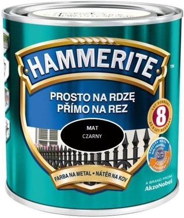 Hammerite Prosto na Rdzę Mat Czarny 0,25L