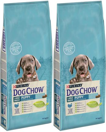 Dog Chow Puppy Large Breed Indyk 2X14Kg